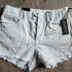 NWT BLANKNYC White Denim Shorts - Size 26